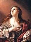 Guido Reni Canvas Paintings - The Penitent Magdalene